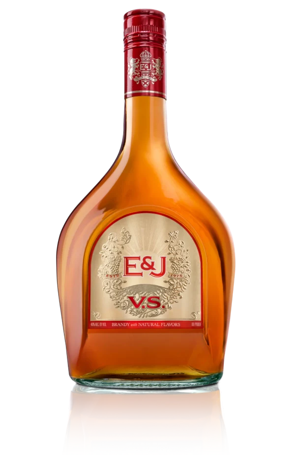 E&J V.S.のブランデーボトル